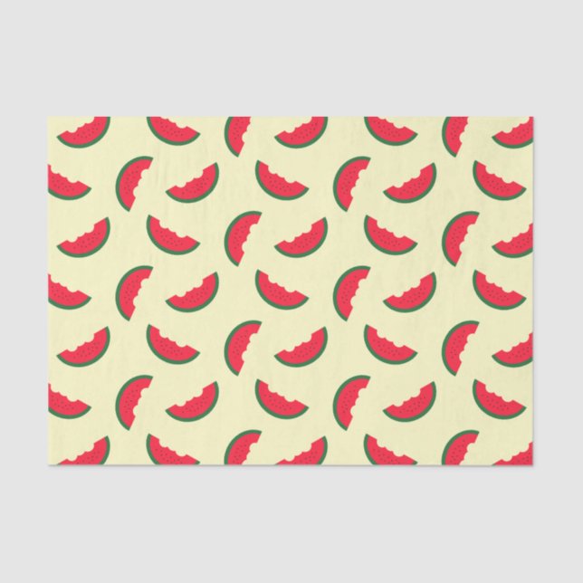 Papier Mousseline Fun été Red Watermelon Motif (Recto)