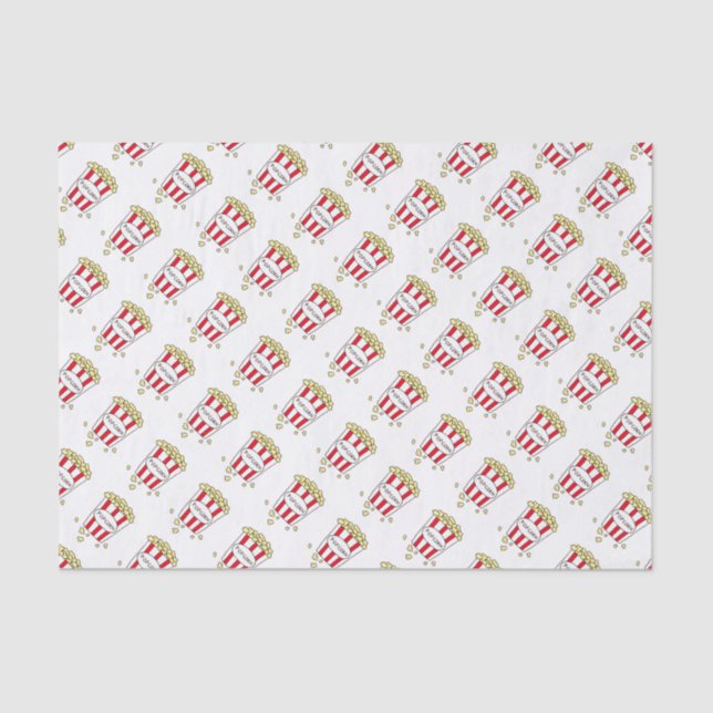 Papier Mousseline Fun Film Theatre Popcorn dans Bucket Tissu Papier (Recto)