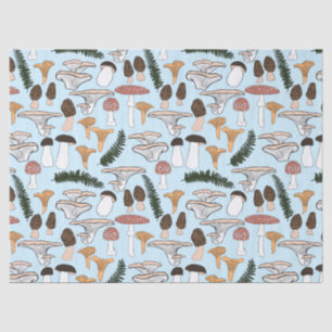 Papier Mousseline Fun Fungi Champagne Motif de fougère Cadeau
