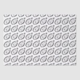 Papier Mousseline Fun poisson de fond en noir et blanc