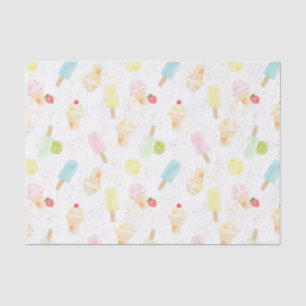 Papier Mousseline Fun Summer Ice Cream, fête d'anniversaire