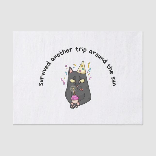 Papier Mousseline Funny Birthday (Recto)