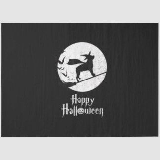 Papier Mousseline Funny Halloween Costume Witch Rottweiler Dog