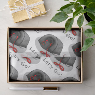 Papier Mousseline Funny Let's Go! for a Walk Pekingese Dog (black)