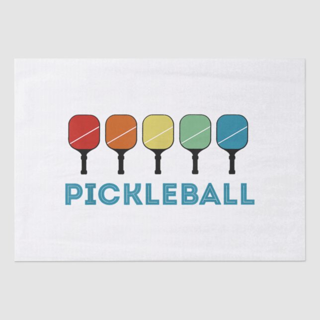 Papier Mousseline Funny Pickleball Retro Vintage (Recto)