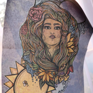 Papier Mousseline Gaia mère Terre déesse Tarot monde