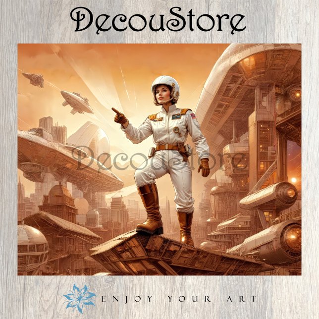 Papier Mousseline Galactic Explorer Decoupage (Créateur téléchargé)