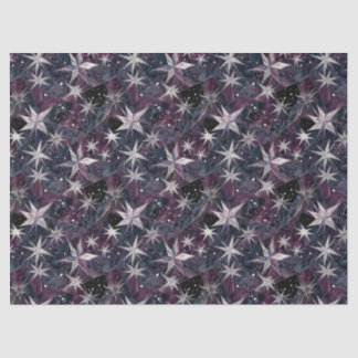 Papier Mousseline Galaxie Starburst Nébuleuse Violette Constellation