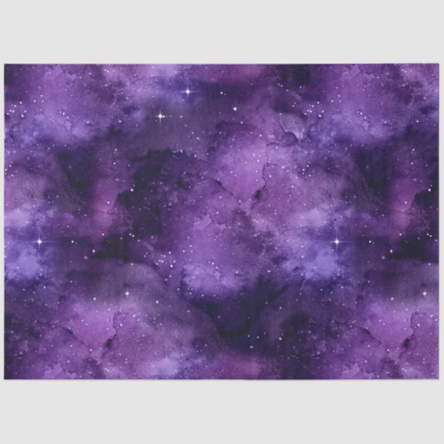 Papier Mousseline Galaxie violette série Design 5 (Recto)