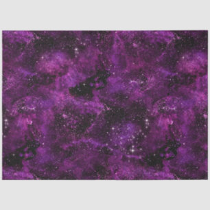 Papier Mousseline Galaxie violette série Design 6