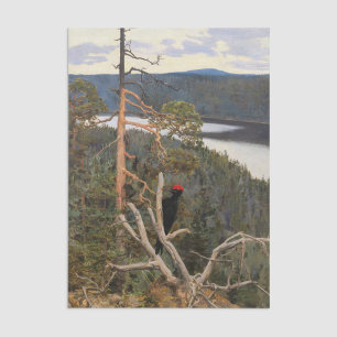 Papier Mousseline Gallen-Kallela - Grand pic noir 1894