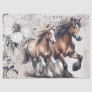 Papier Mousseline Gallois Pony et Cob Horse Decoupage