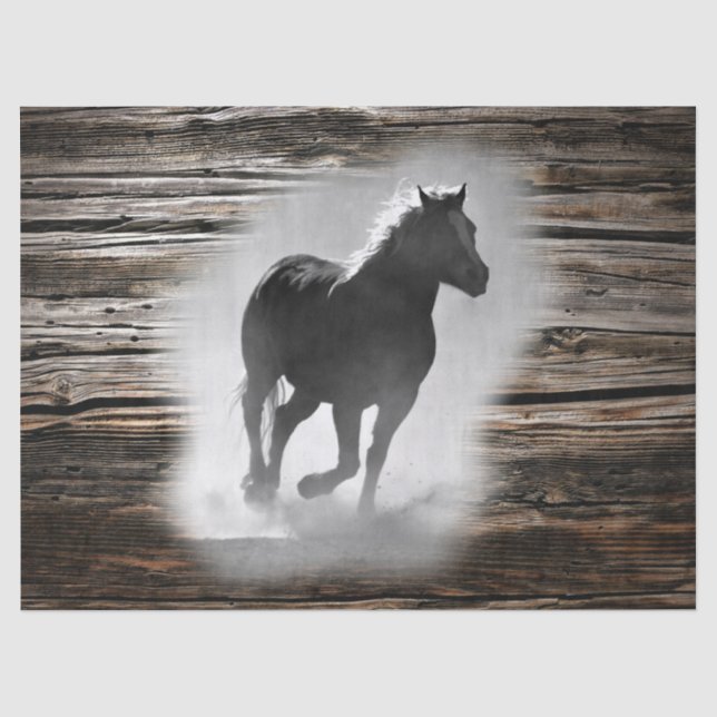 Papier Mousseline Galloping de Wild Horse (Recto)