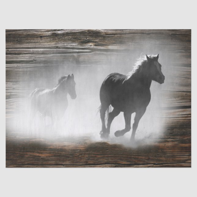 Papier Mousseline Galloping de Wild Horse (Recto)