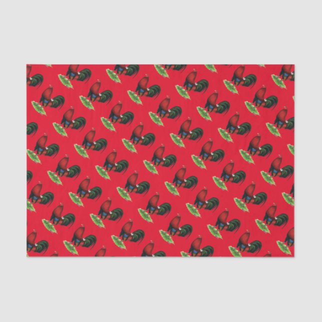 Papier Mousseline Gamecock:Rouge foncé (Recto)