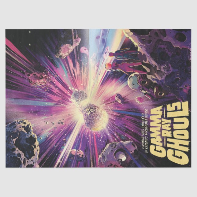 Papier Mousseline Gamma Ray Burst Pulsars Kilonova Collision cosmiqu (Recto)