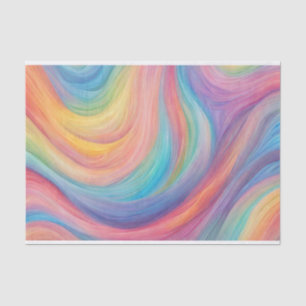 Papier Mousseline Gamme de couleurs arc-en-ciel lisse