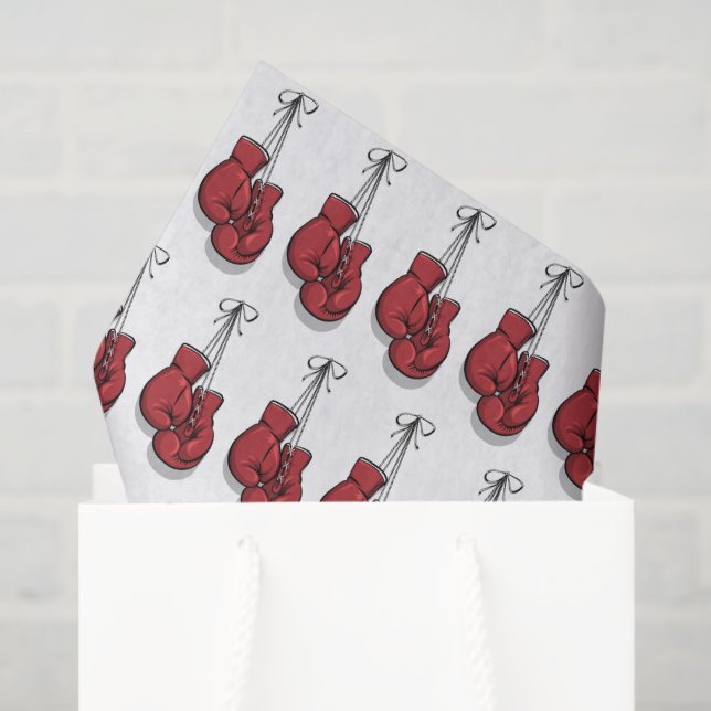 Papier Mousseline Gants de boxe Decoupage (Sac cadeau)