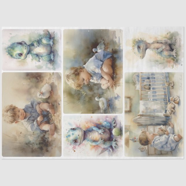 Papier Mousseline Garçon de la période des pépinières (Recto)