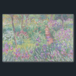 Papier Mousseline Garden à Giverny by Claude Monet<br><div class="desc">Claude Monet - Garden à Giverny. Beautiful impressionism painting of a garden in Giverny by Claude Monet.</div>