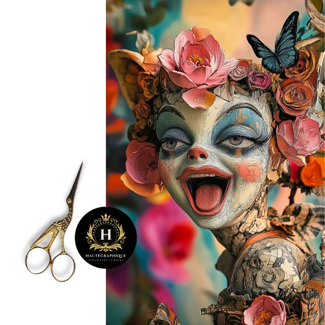 Papier Mousseline Gargoyle gothique Whimsical Papillons à couronne f (Créateur téléchargé)