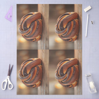 Papier Mousseline Gâteau Babka Europe de l'Est Nourriture Délicieuse