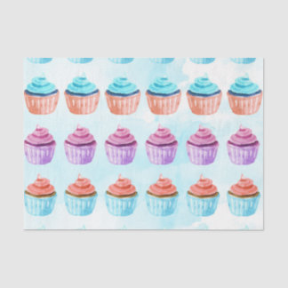 Papier Mousseline Gâteau bleu