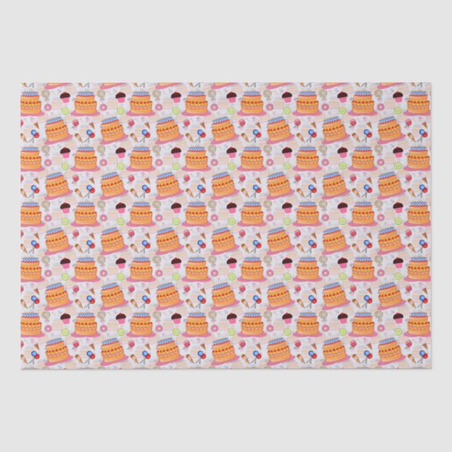 Papier Mousseline Gâteaux Et Pâtisseries (Recto)