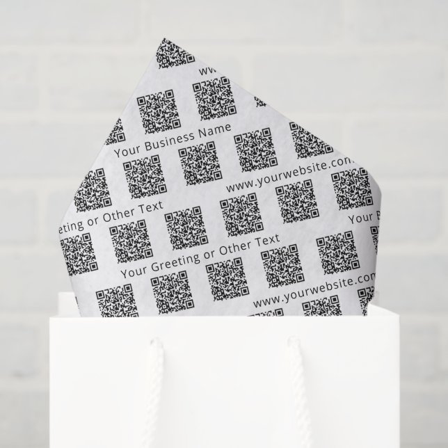 Papier Mousseline Générateur de code QR Moderne Entreprise Promotion (Sac cadeau)