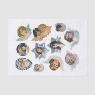 Papier Mousseline Genuine (pas AI) Anges victoriens et Cherubs