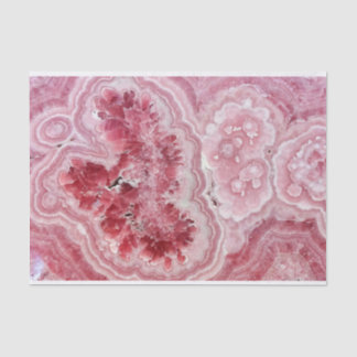 Papier Mousseline Géode cristal rose