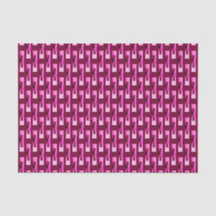 Papier Mousseline Géométrique métallique d'art déco - orchidée et