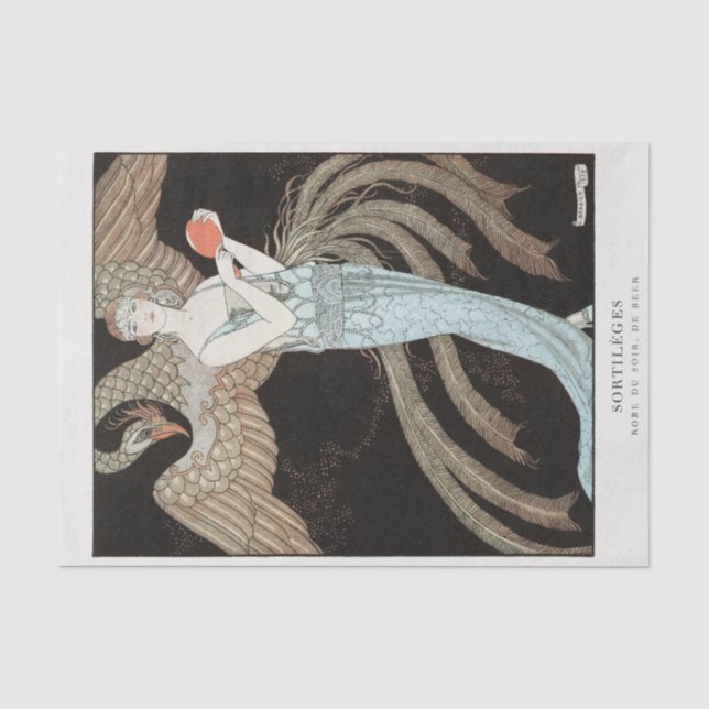 Papier Mousseline George Barbier, Art déco (Recto)