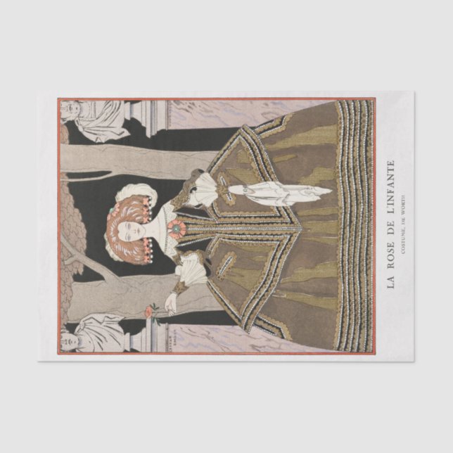 Papier Mousseline George Barbier, Art déco (Recto)