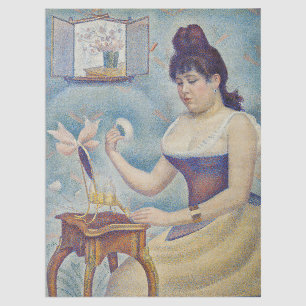 Papier Mousseline Georges Seurat - Jeune femme se poudrant