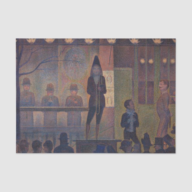 Papier Mousseline Georges Seurat - Parade de cirque (Recto)