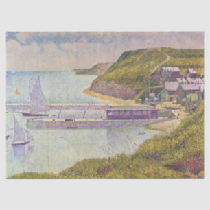 Papier Mousseline Georges Seurat - Port-en-Bessin à High Tide