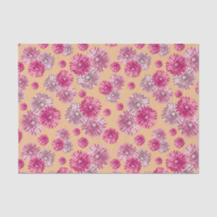 Papier Mousseline Gerbera rose Daisies sac cadeau floral stuffeuse
