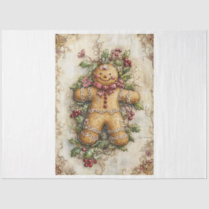 Papier Mousseline Gingerman de Noël