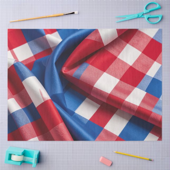 Papier Mousseline Gingham et Gloire (Artisanat)