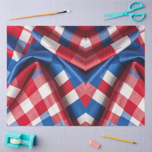 Papier Mousseline Gingham et Gloire (Artisanat)