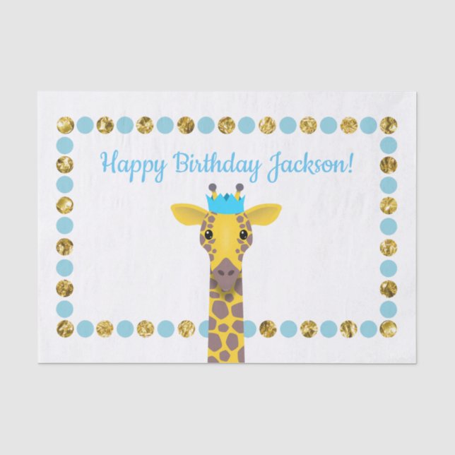Papier Mousseline Giraffe (Recto)
