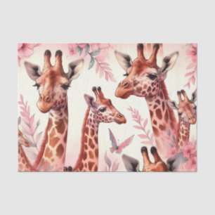 Papier Mousseline Giraffe à l'aquarelle