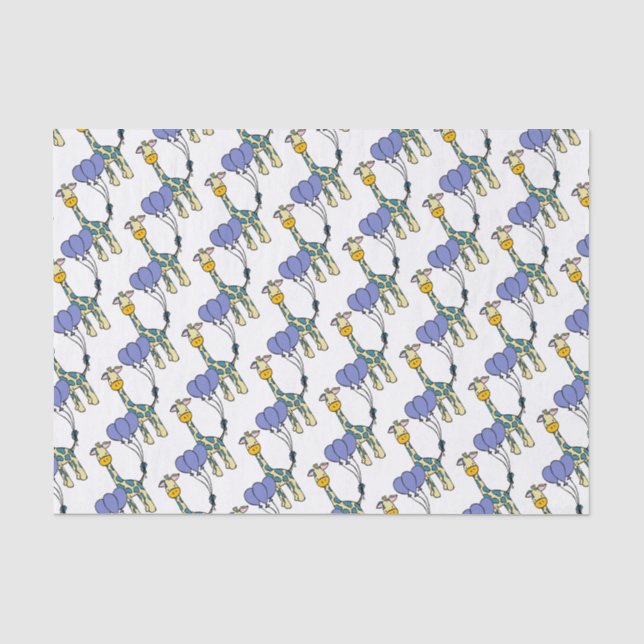 Papier Mousseline Giraffe Bébé mignonne (Recto)