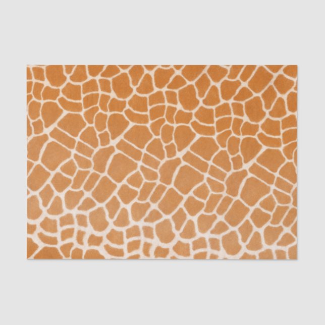 Papier Mousseline Giraffe Fourrure tacheté Poster de animal sauvage  (Recto)