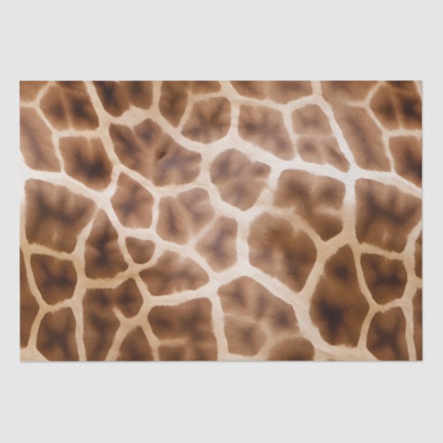 Papier Mousseline Giraffe Safari Grande impression (Recto)