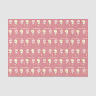 Papier Mousseline Girly BFF Karaoke Love Heart