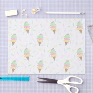 Papier Mousseline Glace à l'aquarelle et fête de Sprinkles
