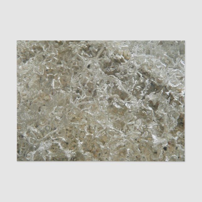 Papier Mousseline Glace glaciaire Texture nature Abstraite (Recto)