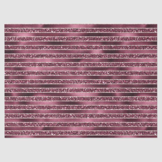 Papier Mousseline Glam Burgundy Rouge Rose Blush Parties scintillant (Recto)